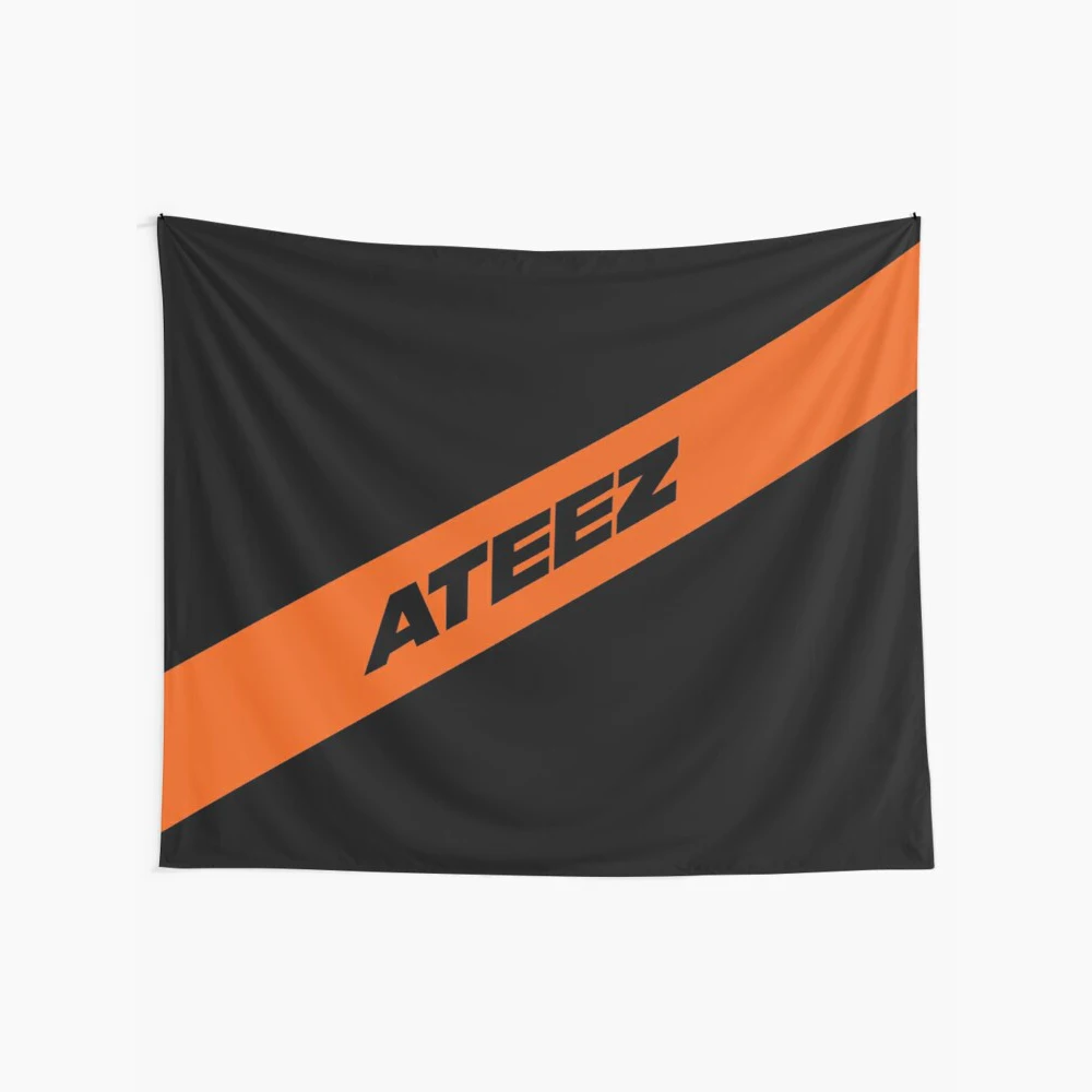 Thanxx Flags Ateez Flag Tapestry Wall Hanging Dorm Decor Blanket Wall Cloth Tapestry