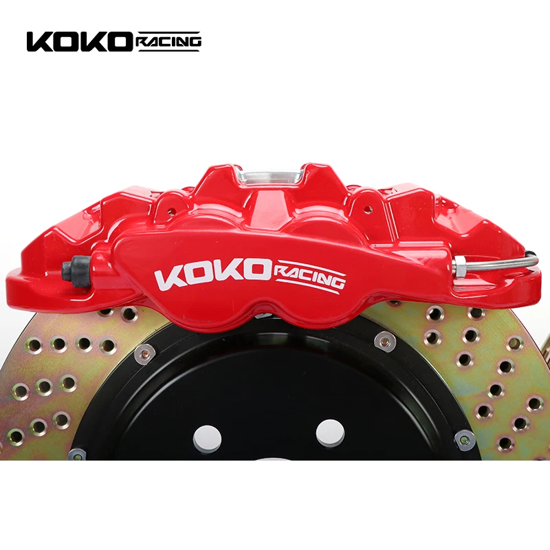 

Accessori Auto Car Brake Parts 8530 Four Pot Caliper Kit with Cross Drilled 355mm Disc for Volkswagen Abarth