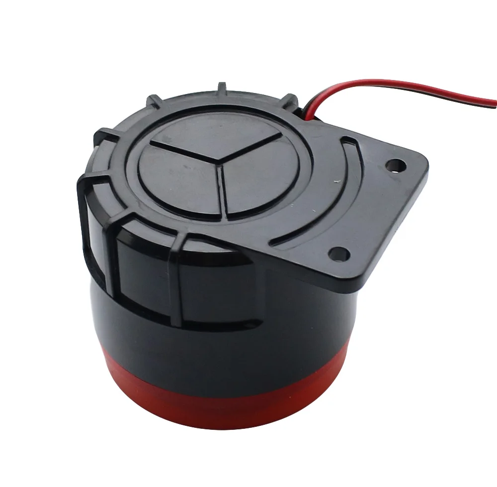 BJ-1K high decibel anti-theft alarm 12V / 24V / 220V with strobe signal light alarm