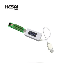 LCD Micro USB Charger Battery Capacity Voltage Current Tester Meter Detector+USB Mini Discharge Load Resistor 2A/1A With Switch