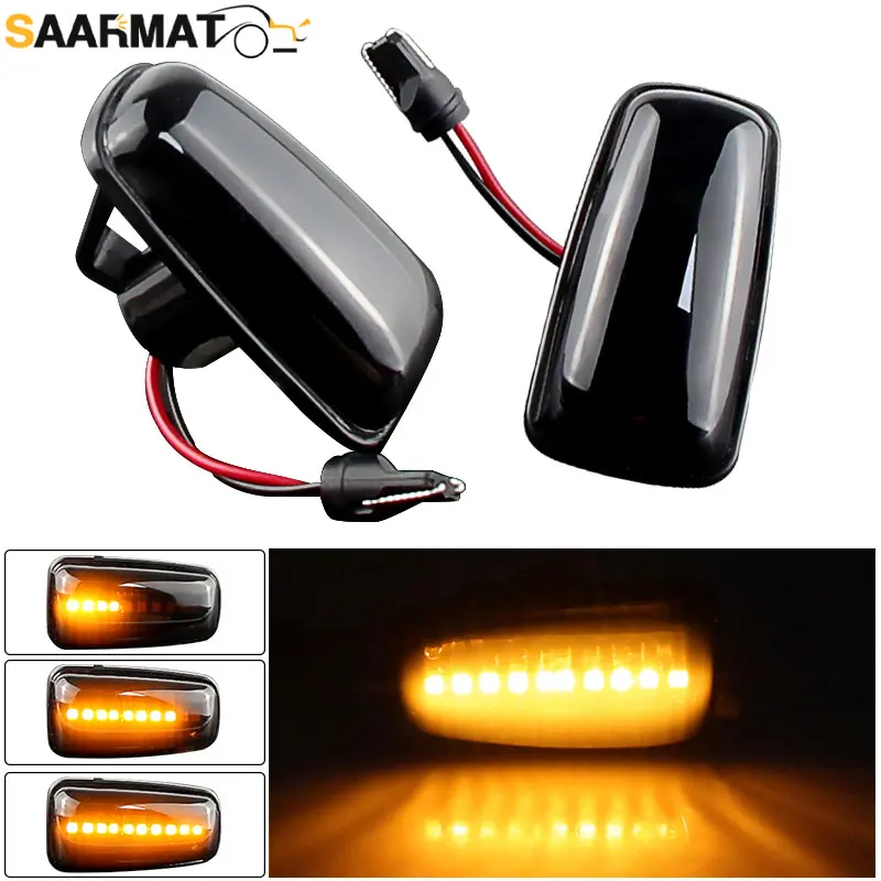 

2x Dynamic Side Marker Flowing Turn Signal Led Side Repeater Light for Peugeot 106 306 406 806 EXPERT 1 2 for Fiat Scudo Ulysse