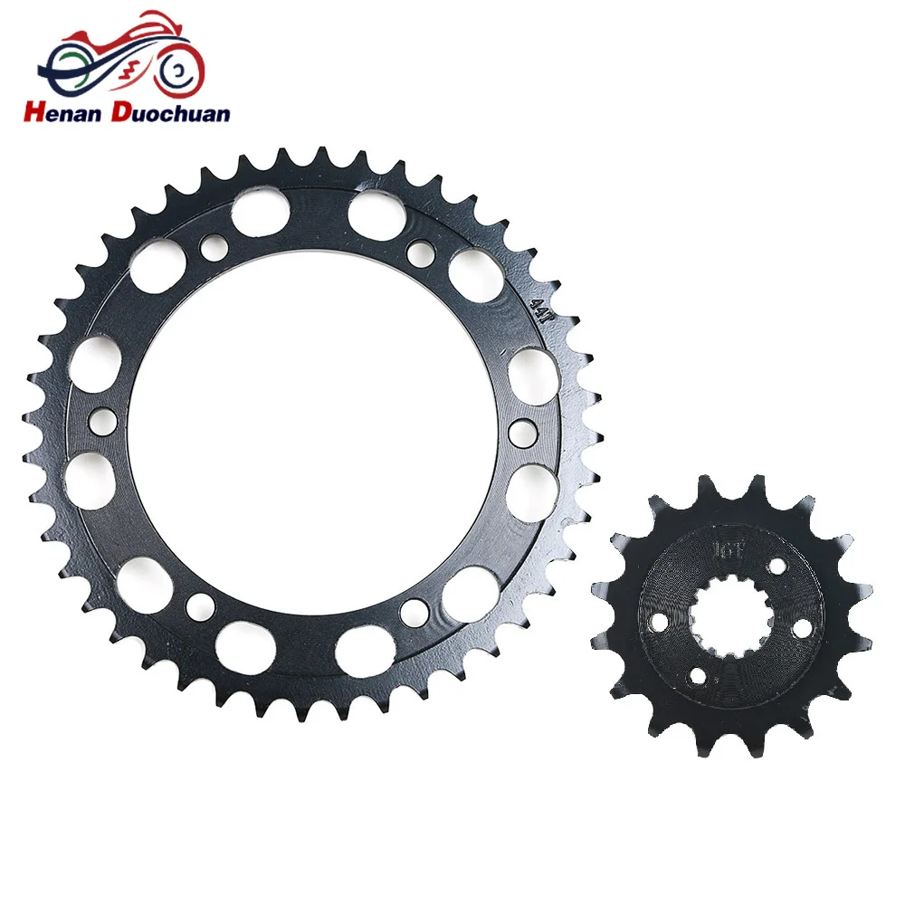 525 16T Front 44T Rear Sprocket Gear for Honda NT400 J BROS 400 NT400J NT400K NT650K NT650 K Hawk GT NT 400 650 Staring Wheels