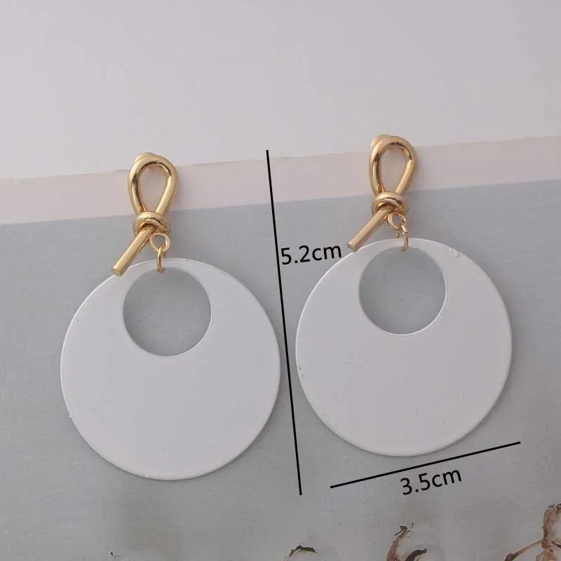 Trendy Neue Weiße Hängende Ohrringe für Frauen Transluzente Acryl Blume Baumeln Ohrringe Strass Imitation Perle Ohr Schmuck – Detail 39