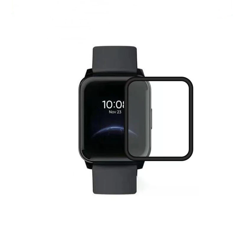Screen Protector For Realme Watch 2 Pro & 2 Smartwatch Scratch Resistant 3D-Curved Soft Edge Full Coverage Clear Protective Film