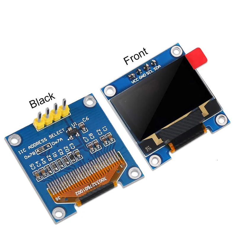 Raspberry Pi 4 Screen 0.96 Inch Lcd Display Module Iic Serial Yellow Blue 128x64 I2c Ssd1306 12864 Lcd Screen Board For Arduino