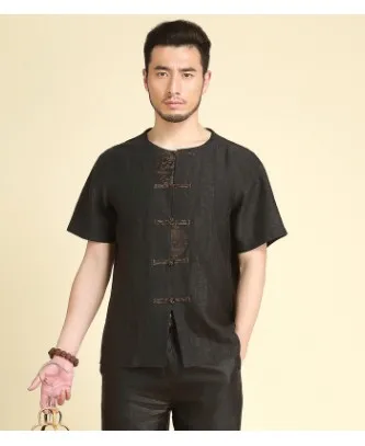 Men's summer short sleeve top silk Xiangyun shirt men's loose casual shirt men's 32058 Chinese style