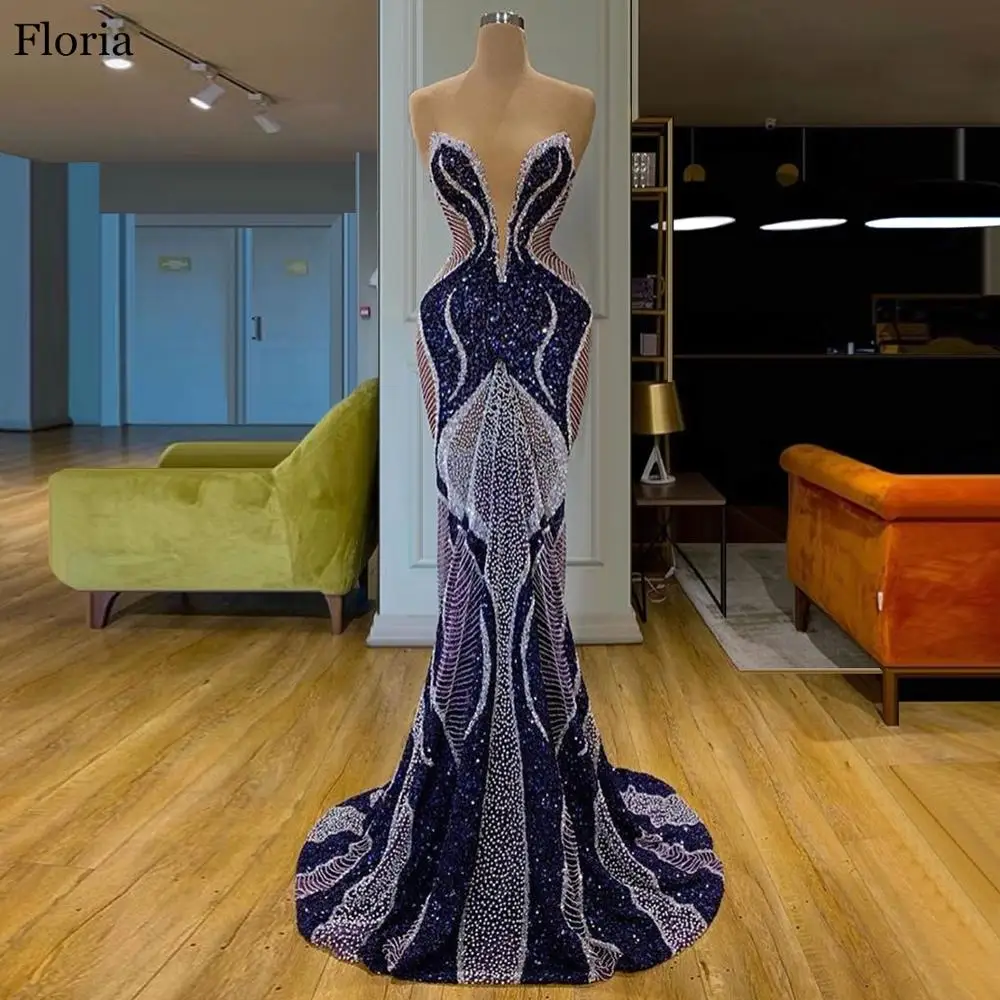 2020 Newest Long Special Celebrity Dress Mermaid Caftan Couture Evening Dress вечернее платье Muslim Prom Gowns Party vestidos