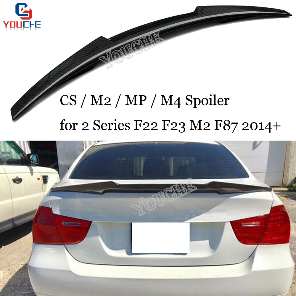 

F22 CS/MP/M2/M4 Style Carbon Fiber Rear Spoiler For BMW 2 Series F22 F23 F87 M2 Coupe Cabriolet 2014 - 2020 car accessories