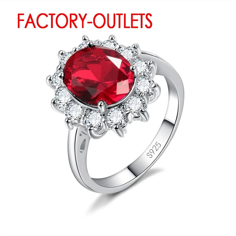 925 Silver Needle Ring Trendy Fashion Jewelry Austrian Cubic Zirconia Prong Setting Women Girls Party Engagement Wholesale