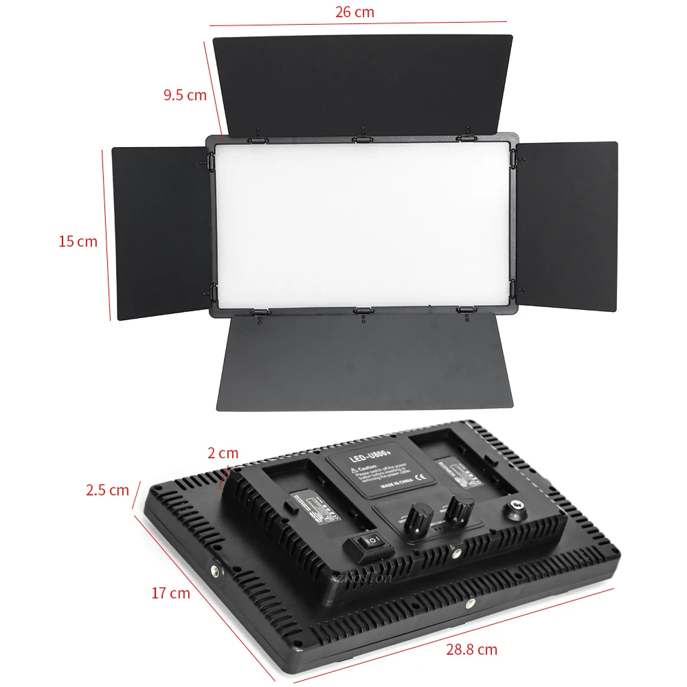 U800+ U600+ LED Video Light Panel With  Control Stand Dimmable Photography Studio Lamp Taking Video Photo Filming Live Streaming