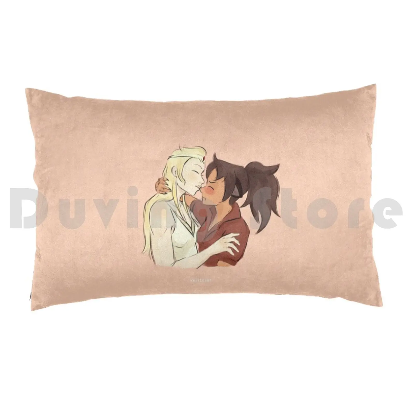 Catradora Nose Kiss Pillow Case Printed 50x75 Catra Adora Catradora Shera And The Princesses Of Power She Ra