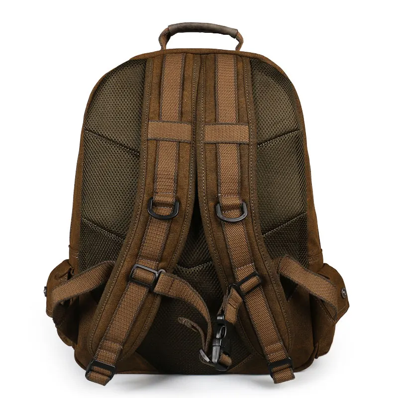 Backpack Retro Canvas Vintage Backpack Men Teenage Boys Backpacks Students School Bag Travel Zipper Rucksack Men\'s backpack