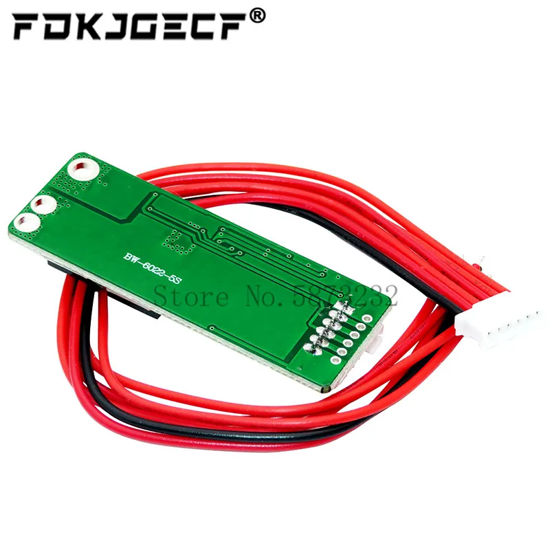 5S 15A Li-ion Lithium Battery BMS 18650 Charger Protection Board 18V 21V Cell Protection Circuit