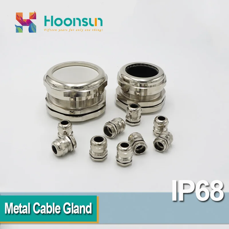 1pcs M72x2 42-52mm 48-58mm 55-62mm Metal Cable Gland Nickel Plated Brass Waterpoof IP68 M72 Wire Gland