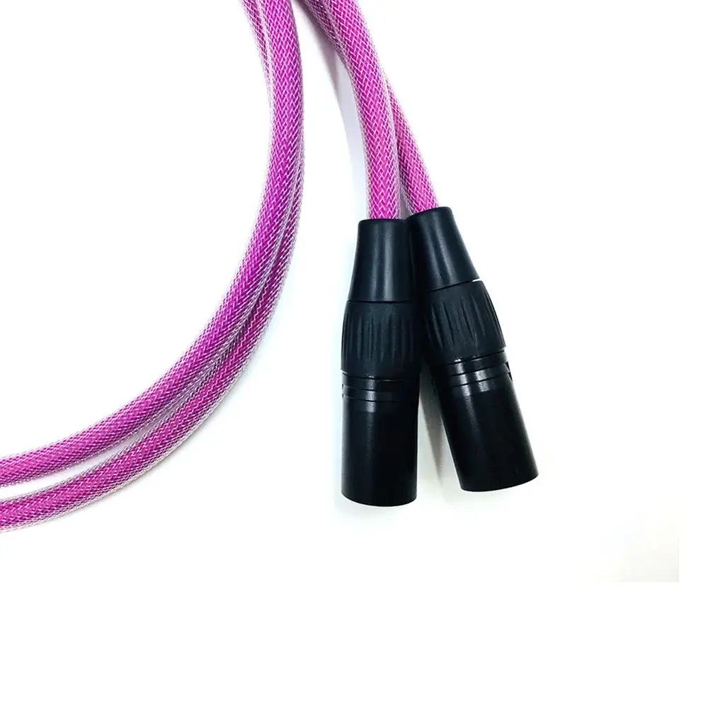 Hi-End OFC Hifi Speaker Cable 2 cores Audio speaker Wire Budweiser RCA Balanced cable