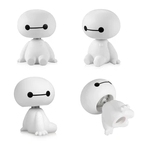 Baymax Robot Plastic Drawings Baganing Head Figure Ornaments of Car Decorations Auto Big Hero Doll Toys Ornament Accessories 12 MAIN SALES SALES DUARKING HEAD - №9