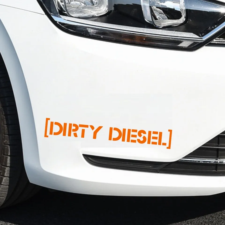 Car Stickers 13.6CM*2.1CM Fashion DIRTY DIESEL Car Motorcycles Decoration Reflective Car Styling Custom Sticker