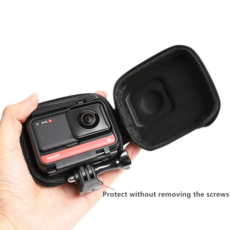 Estuche de transporte Mini bolsa de almacenamiento, carcasa protectora impermeable para Insta360 ONE R / 4K edición panorámica, accesorios de cámara deportiva