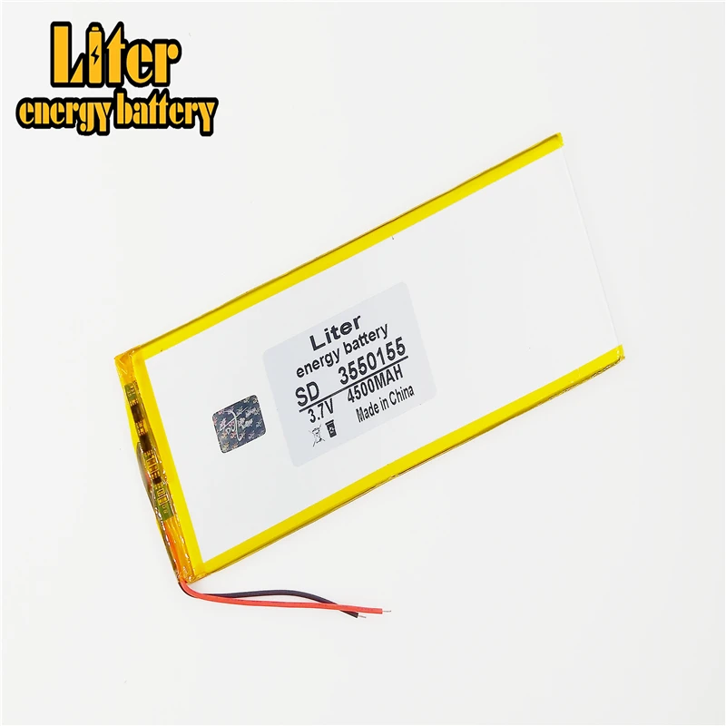 أفضل بطارية ماركة 3.7 فولت بطاريات ليثيوم بوليمر 4500 مللي أمبير بطارية عالمية ماركة كمبيوتر لوحي 3550155