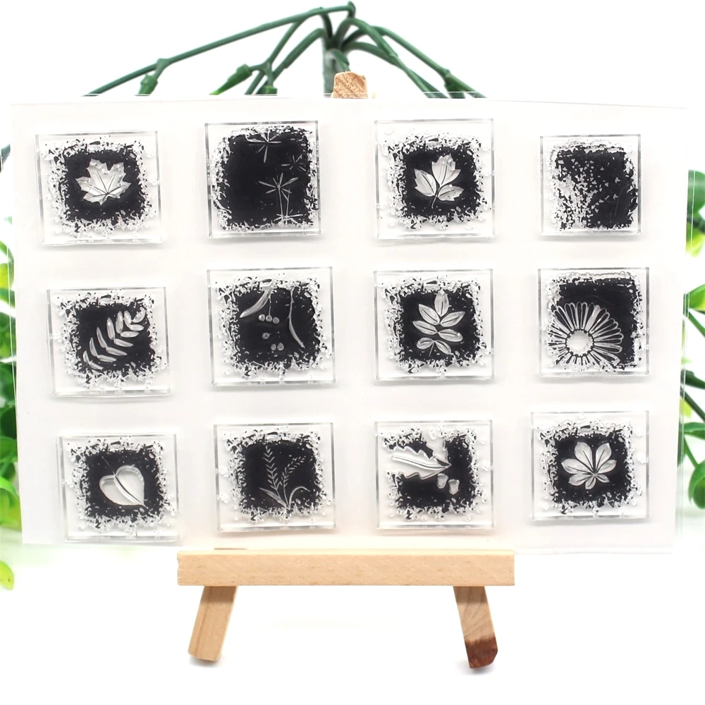 KSCRAFT Plants Transparent Clear Silicone Stamps for DIY Scrapbooking/Card Making/Kids Crafts Fun Decoration