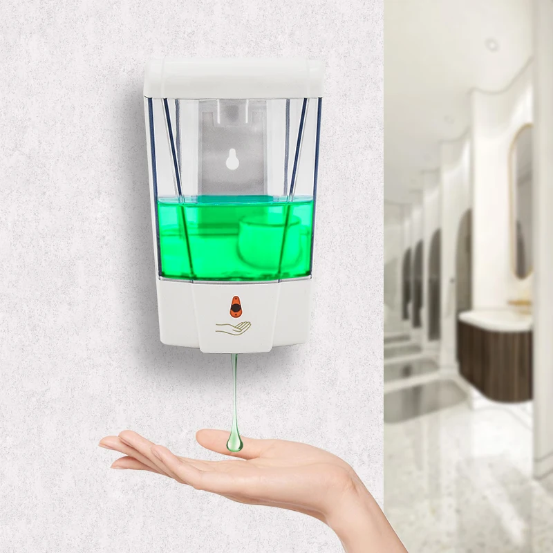 Automatic Soap Dispenser 700ml Non-Contact Induction Soap Dispenser Wall-Mounted Soap Dispenser Bathroom Kitchen