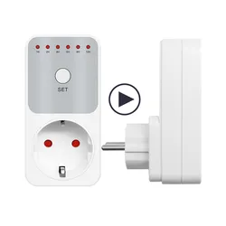 TM04 Count down Timer LED 16A 1h-10h Countdown Timer Switch Socket Outlet Plug-in Time Control for Kitchen Electric Appliance