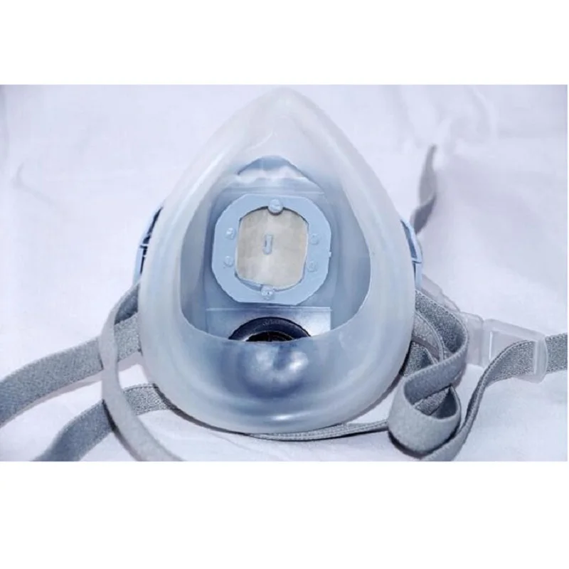 Replaceable 20 filter industrial dust masks, paint polished antifouling masks, construction safety rubber dust masks