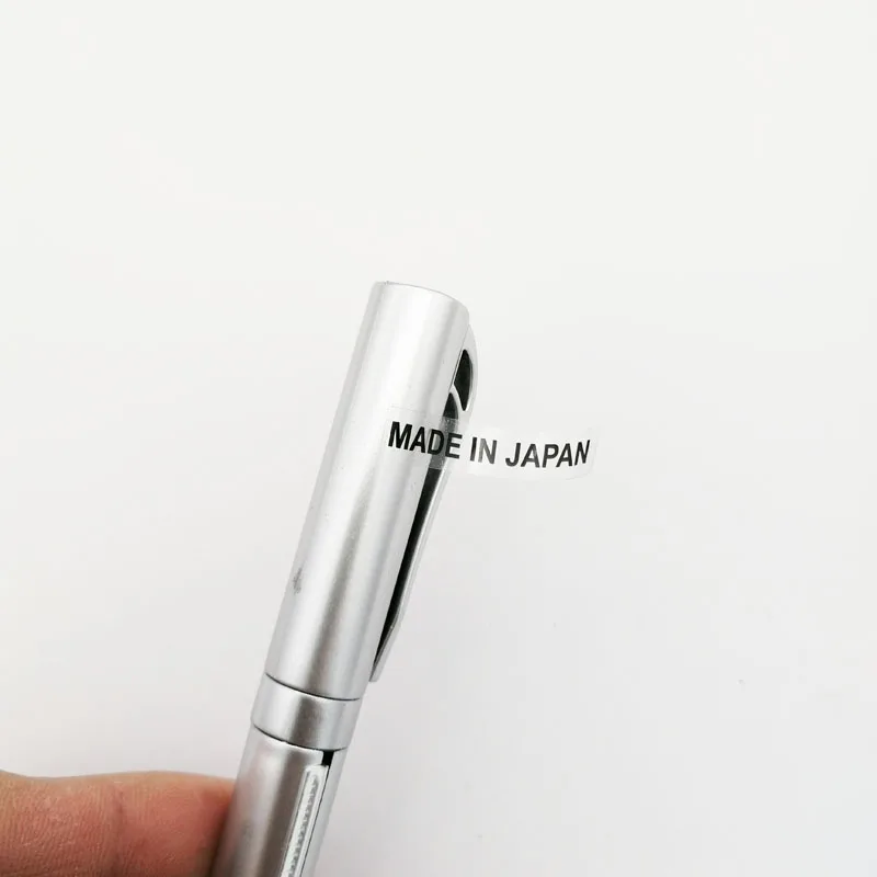 1000 stücke 6x28mm hohes transparentes klares Etikett hergestellt in japanischen Ursprungs land aufklebern – Detail 2