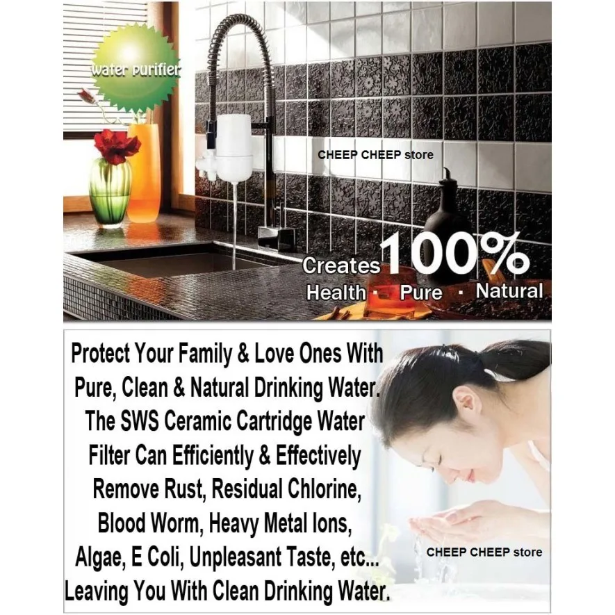 SWSเครื่องกรองน้ำHi-Techเซรามิคปลอดภัยสะอาดสุขภาพดีน้ำ