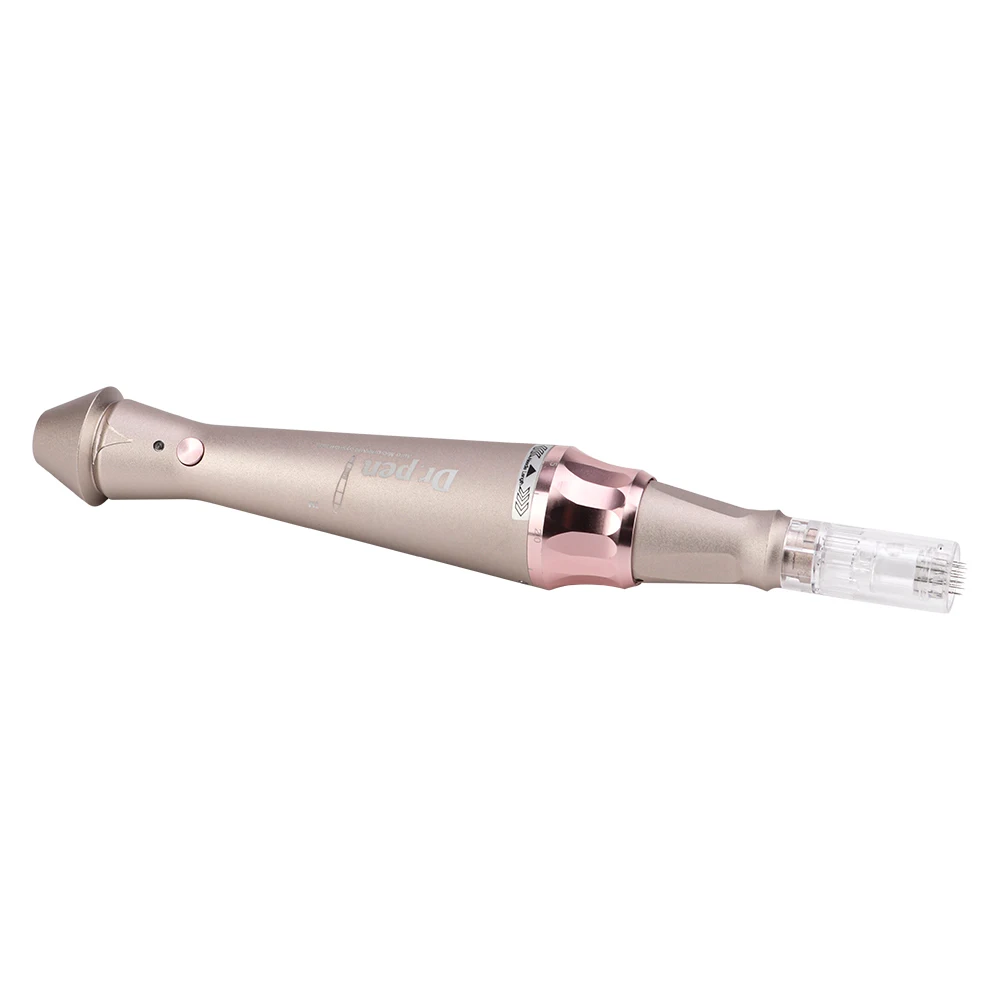 Derma elétrica sem fio Rolling Pen, Microneedling Derma Pen, Tratamento de Cuidados com a pele, Ultima Dr.pen E30, dourado