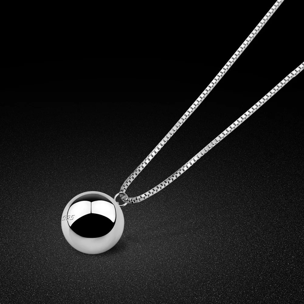 

Минималистичное ожерелье-цепочка из стерлингового серебра 925 пробы для женщин с новым подвесом-колокольчиком, модный чокер, аксессуары