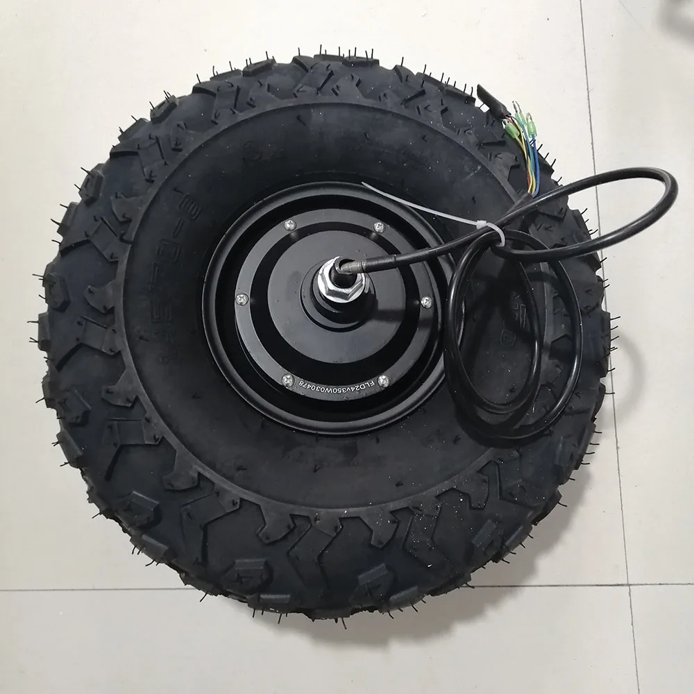 24V 36V 48V 250W 350W500W Electric Wheelbarrow Gear Motor All Terrain Electric Wheelbarrow kit Fat Off road Rough Tyre 14.5 inch