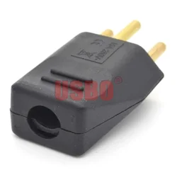 Black white 250v 10A universal detachable wiring adaptor plug EU Swiss standard 3pins industrial machine power cord male socket