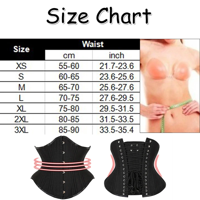 Becirzet Corset Tops Bustiers Underbust Lace Up Korsetten Korte Corselet 20 Staal Uitgebeend Lijfje 32-35 Cm Hoge Sterke taille Gordel