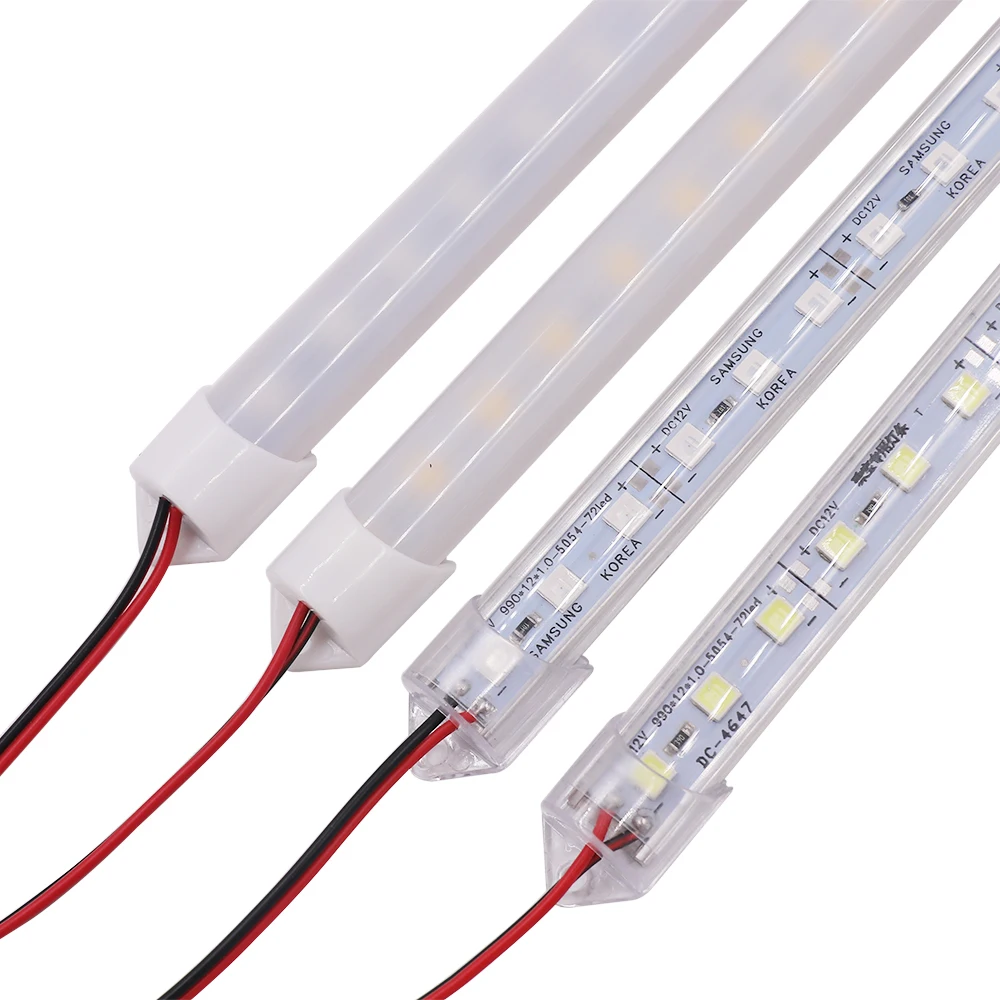 Imagem -02 - Faixa de Luz Led Rígida Smd Tira de Luz com Lâmpadas Led Smd 36leds 50cm à Prova Dágua Branco Branco Quente Azul