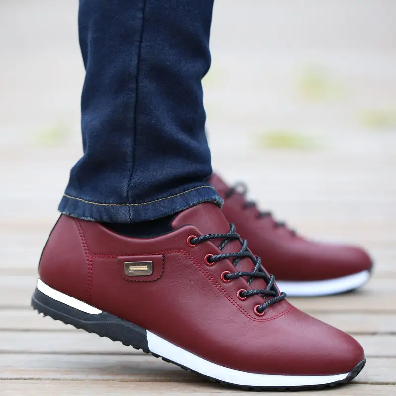 Men Shoes Business Casual Shoes for Male PU Leather Shoes 2019 Sneakers Men Fashion Loafers Walking Footwear Zapatos De Hombre