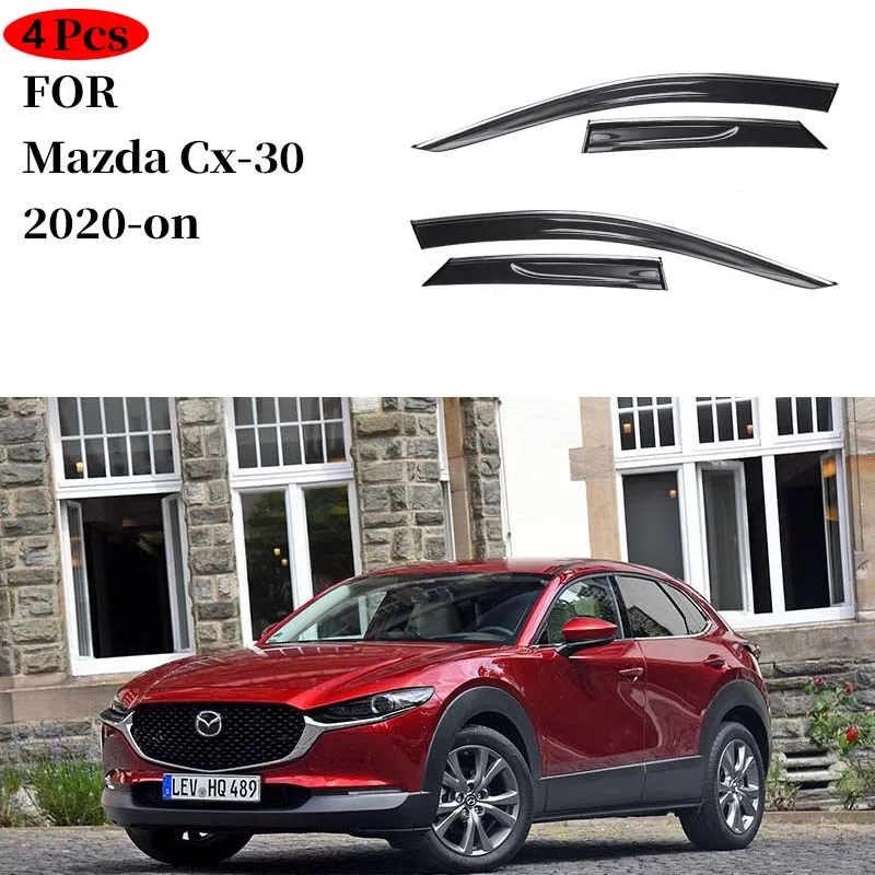 Dành Cho Xe Mazda Cx-30 Cx30 Cửa Sổ Che Xe Mưa Bảo Vệ Shiend Chắn Bạt Phủ Viền Bao Bên Ngoài Xe Stylinng Accessor Phần