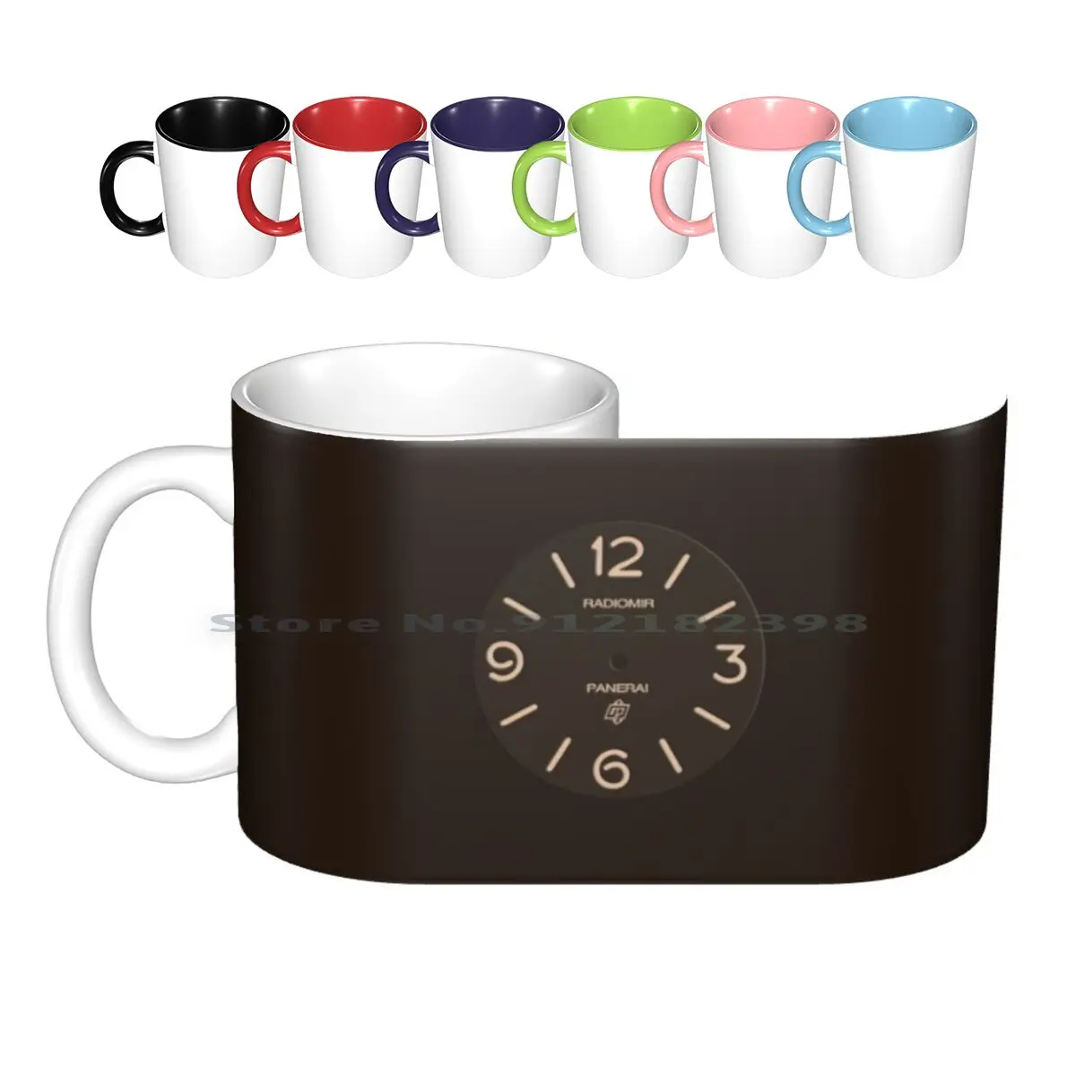 Pam Radiomir Brown Dial Ceramic Mugs Coffee Cups Milk Tea Mug Radiomir California Dial Watch Watches Vintage Retro Classic