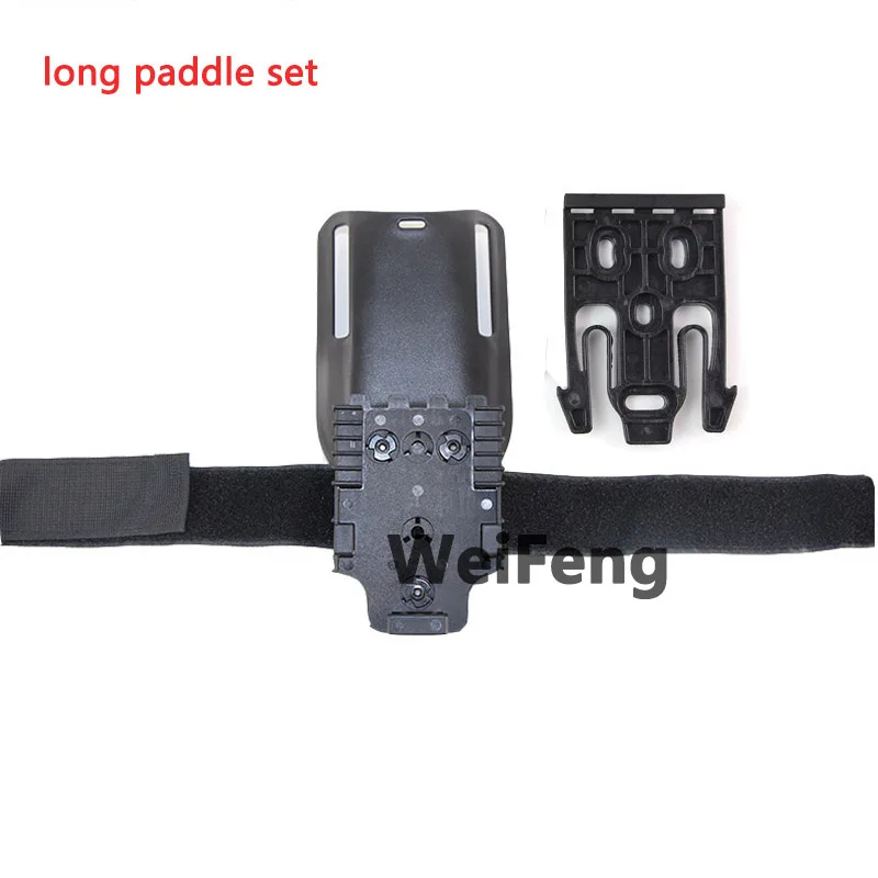 Tactical Drop Leg Non-slip Band Strap Waist Belt Platform with QLS 19 22 Hunting Gun Holster Paddle Belt Loop