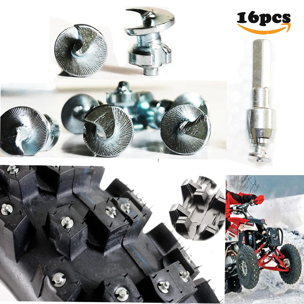 スカート付きバイクとモトクロス用の靴のスパイク,耐久性のあるアクセサリー,16ユニット