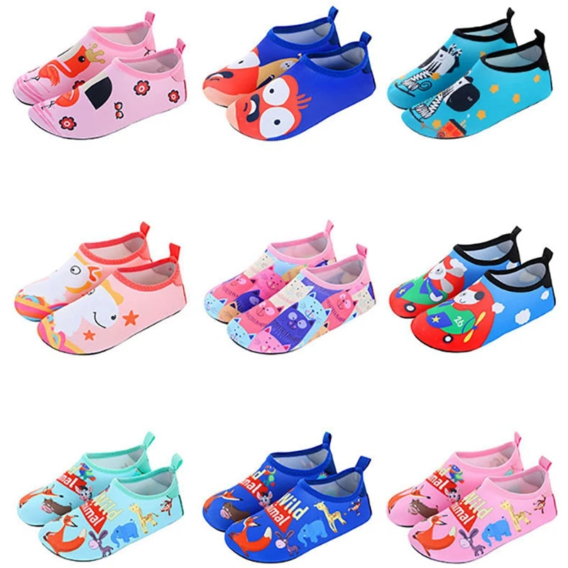 Boys Girls Soft foldable Water Shoes Kids Beach Summer Outdoor Wading Shoes Swimming Surf Sea Slippers Quick-Dry Aqua Shoes