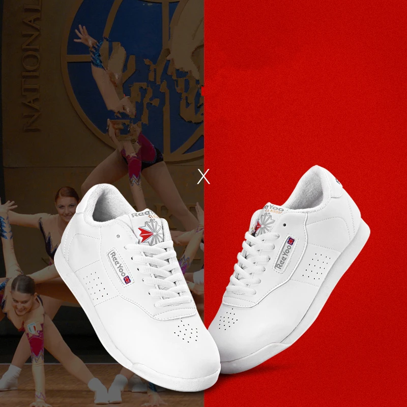 R001 children\'s training shoes women\'s competitive aerobics shoes cheerleading shoes soft soled breathable fitness shoes