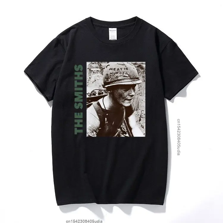 The Smiths T Shirt Top English Rock Band Meat Is Murder 1985 Morrissey Marr Cotton New Arrivalsd Harajuku Tshirt Euro Size