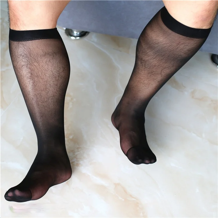 Tube Socks Dress Socks For Men Sheer Socks Exotic Formal Wear Sheer Socks Suit Men Wear Sexy Transparent Thin Business TNT Socks