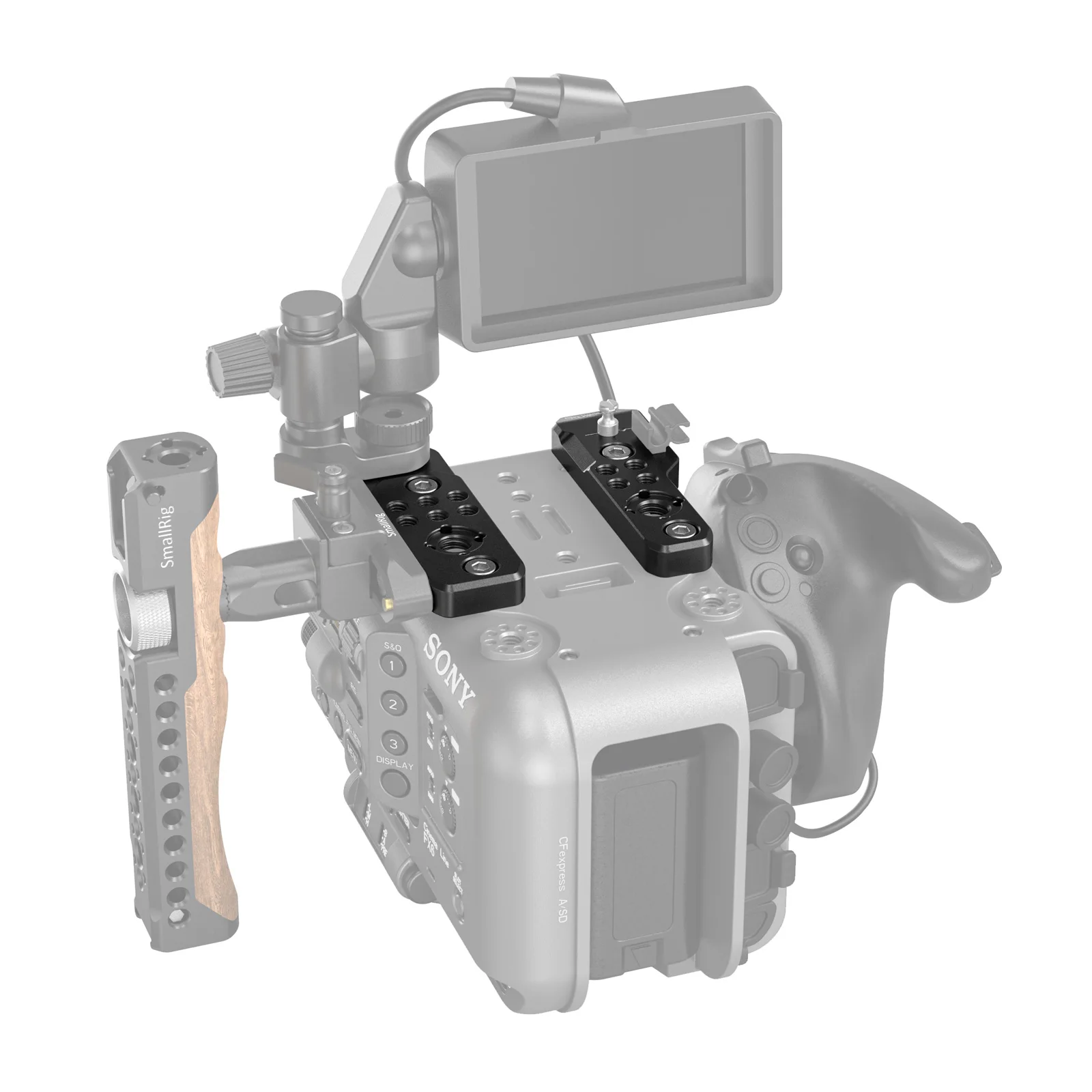 Легкая верхняя пластина SMALLRIG для камеры Sony FX6, совместима с оригинальной ручкой, кабельным зажимом и ручкой фокусировки-3186