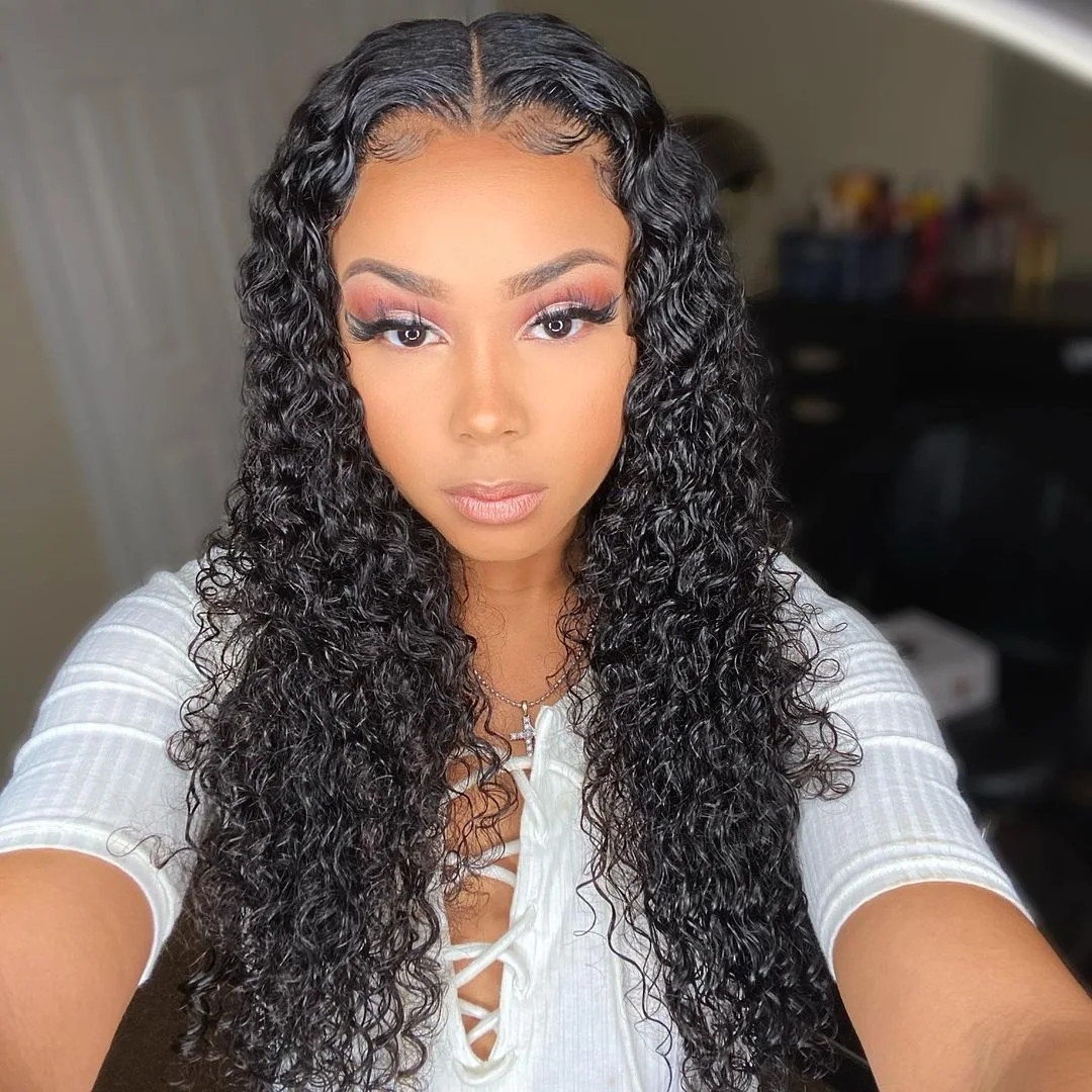 Laritaiya Water Wave Bundles Peruvian 100% Virgin Human Hair Weave 1/2/3/4 Bundles Deal Water Curly Wave Hair Exrtensions