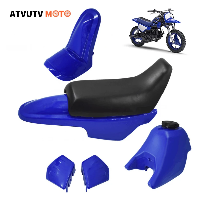 

Motorcycle Plastics Kit Seat Body Fender Gas Tank Cap Cover Kit For YAMAHA PW50 PY50 PW 50 PEE WEE