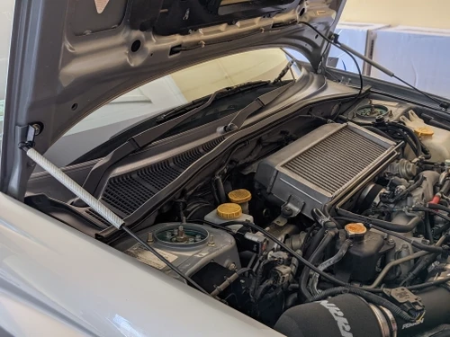 Imagen 2 del producto Soporte de elevación de capó para Subaru Impreza GD Outback Sedan 2000-2007 Saab 9-2X modificar capó delantero puntales de Gas varilla de apoyo pistón de choque