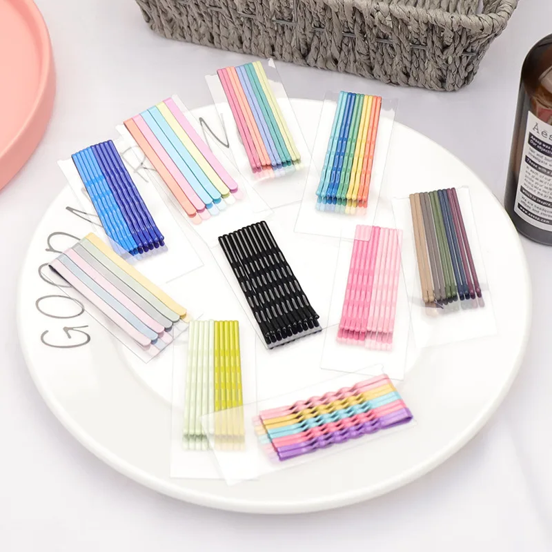 

10 /6PCS Alloy Multi-color Hair Grips For Women 6CM Length Barrettes Fringe Girls Rainbow Stylish Hairpins Headwear Decoration