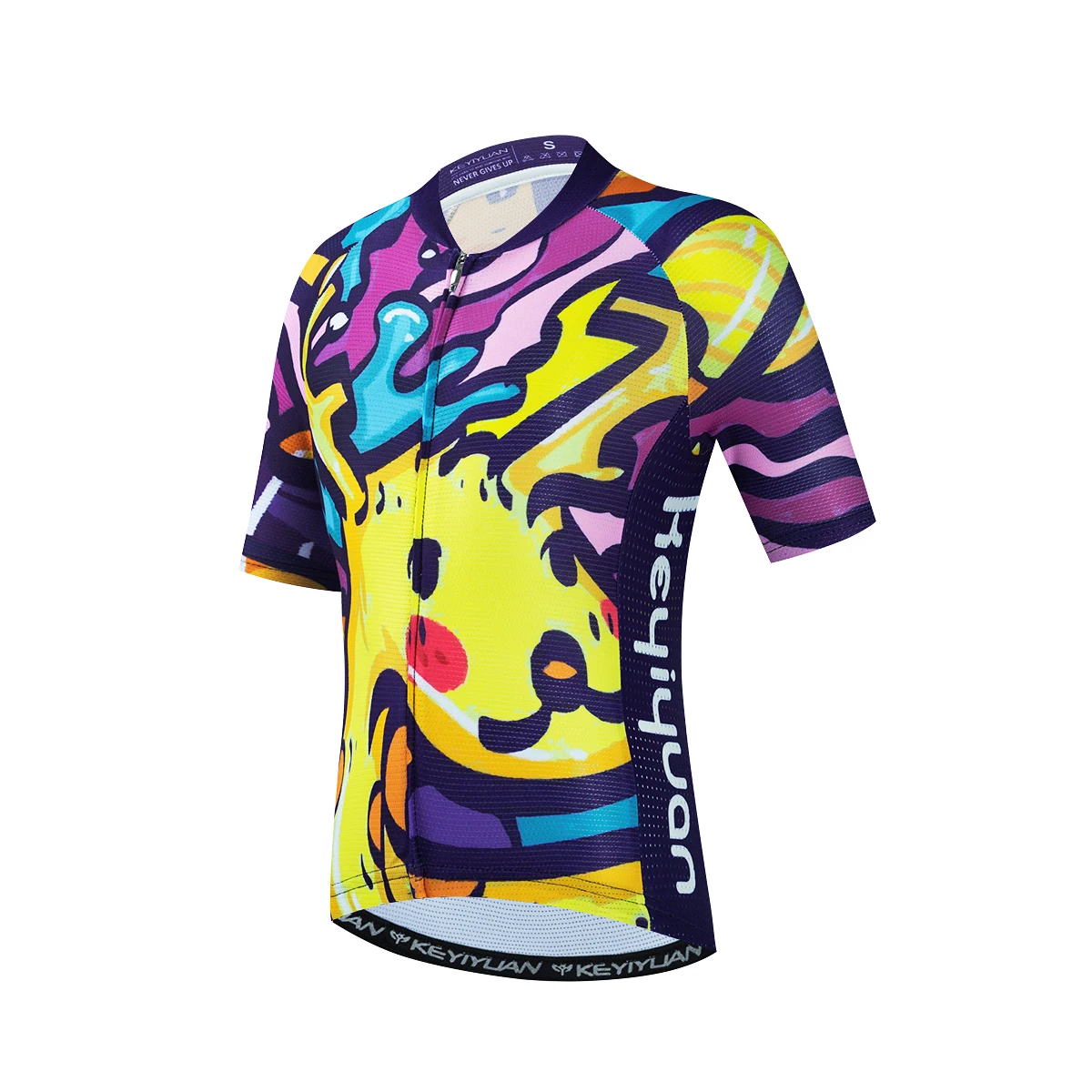 KEYIYUAN 2022 Kids Cartoon Anime Cycling Jersey Set Boy Girls Mtb manica corta Cycle abbigliamento Suit Summer Children Bike Wear